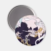 Art Deco Mermaids Magneet (Voorkant / Achterkant)