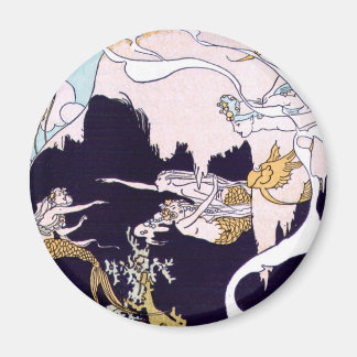 Art Deco Mermaids Magneet