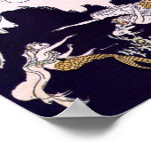 Art Deco Mermaids Poster (Hoek)