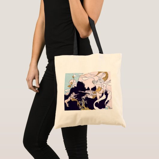 Art Deco Mermaids Tote Bag (Voorkant (product))