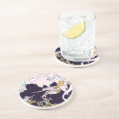 Art Deco Mermaids Zandsteen Onderzetter (Zijkant)