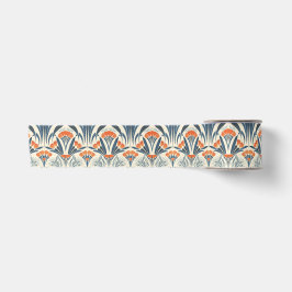 Art Deco met bloemige vintage inspiratie Satijnen Lint