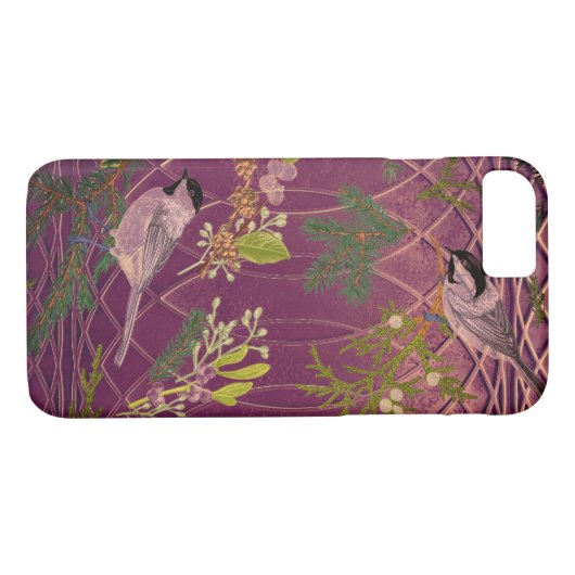 Art Deco met Vogels iPhone / iPad case (Achterkant (Horizontaal))