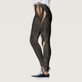 Art Deco Metallic Geometric Elegance Leggings (Links)