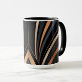 Art Deco Metallic Geometric Elegance Mok (Voorkant rechts)