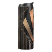 Art Deco Metallic Geometric Elegance Thermosbeker (Gedraaid links)