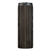 Art Deco Metallic Geometric Elegance Thermosbeker (Achterkant)