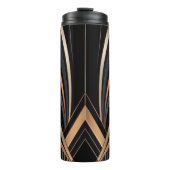 Art Deco Metallic Geometric Elegance Thermosbeker (Voorkant)