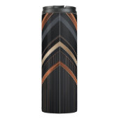 Art Deco Metallic Geometric Elegance Thermosbeker (Achterkant)