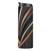 Art Deco Metallic Geometric Elegance Thermosbeker (Geroteerd rechts)