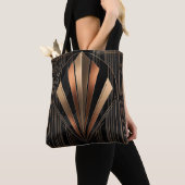 Art Deco Metallic Geometric Elegance Tote Bag (Dichtbij)