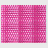 Art Deco Metallic Geometric - Fuchsia Pink Cadeaupapier (Vlak)
