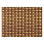 Art Deco Metallic Geometric - Gold en chocolade Tafelkleed (Voorkant (Horizontaal))