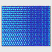 Art Deco Metallic Geometric - Kobalt Blue Cadeaupapier (Vlak)