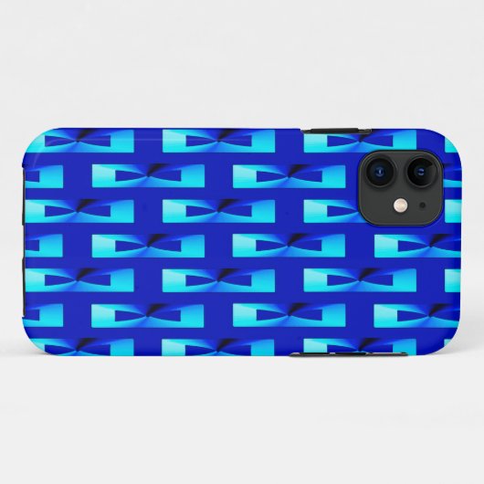 Art Deco Metallic Geometric - Kobalt Blue Case-Mate iPhone Case (Achterkant (horizontaal))