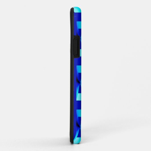 Art Deco Metallic Geometric - Kobalt Blue Case-Mate iPhone Case (Achterkant/rechts)