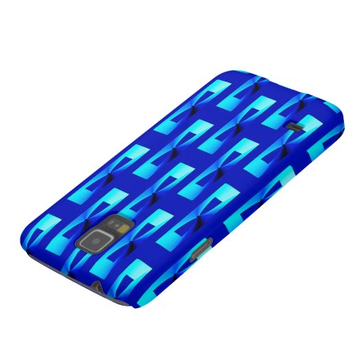 Art Deco Metallic Geometric - Kobalt Blue Case-Mate Samsung Galaxy Hoesje (Onderkant)