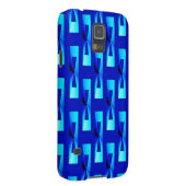 Art Deco Metallic Geometric - Kobalt Blue Case-Mate Samsung Galaxy Hoesje (Back/Rechts)