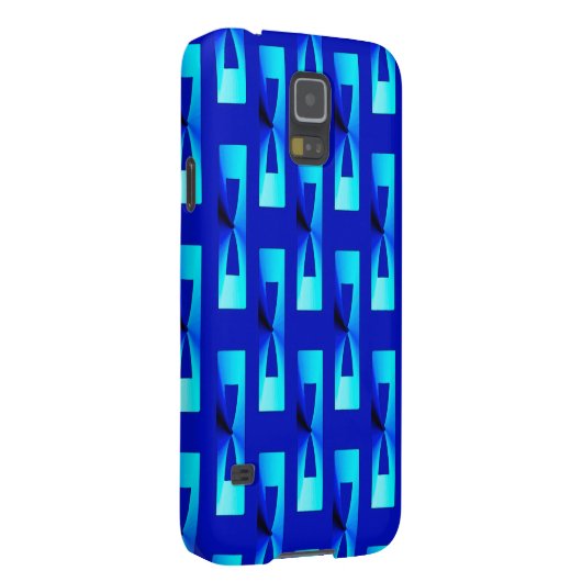 Art Deco Metallic Geometric - Kobalt Blue Case-Mate Samsung Galaxy Hoesje (Back/Rechts)