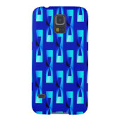 Art Deco Metallic Geometric - Kobalt Blue Case-Mate Samsung Galaxy Hoesje (Achterkant)