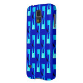 Art Deco Metallic Geometric - Kobalt Blue Case-Mate Samsung Galaxy Hoesje (Achterkant Links)