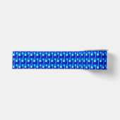Art Deco Metallic Geometric - Kobalt Blue Grosgrain Lint (Voorkant)