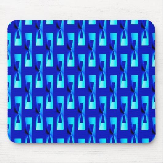 Art Deco Metallic Geometric - Kobalt Blue Muismat (Voorkant)