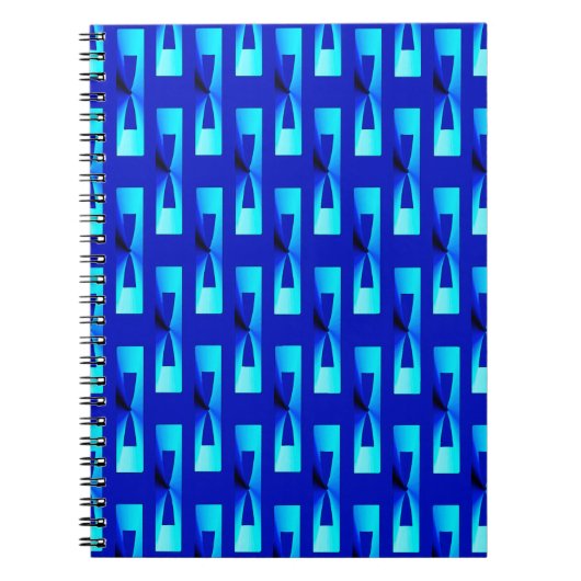Art Deco Metallic Geometric - Kobalt Blue Notitieboek (Voorkant)