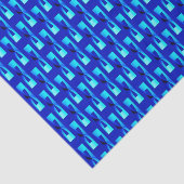 Art Deco Metallic Geometric - Kobalt Blue Tissuepapier (Detail)