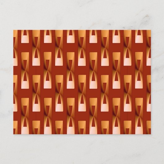 Art Deco Metallic Geometric - Koper en Rust Briefkaart (Voorkant)