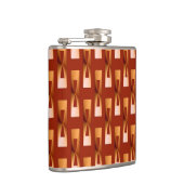 Art Deco Metallic Geometric - Koper en Rust Heupfles (Rechts)