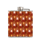 Art Deco Metallic Geometric - Koper en Rust Heupfles (Achterkant)