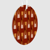 Art Deco Metallic Geometric - Koper en Rust Ornament (voorkant)