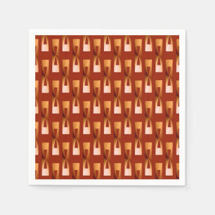 Art Deco Metallic Geometric - Koper en Rust Servet