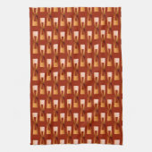 Art Deco Metallic Geometric - Koper en Rust Theedoek (Verticaal)