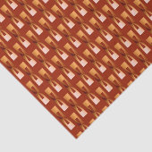 Art Deco Metallic Geometric - Koper en Rust Tissuepapier (Detail)
