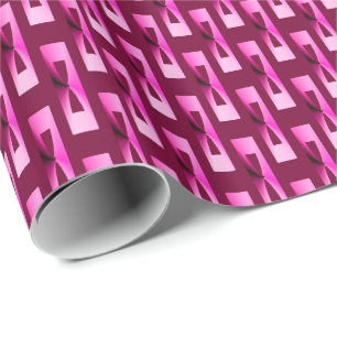 Art Deco Metallic Geometric - Orchid en Paars Cadeaupapier
