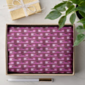 Art Deco Metallic Geometric - Orchid en Paars Tissuepapier (Geschenk)