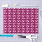 Art Deco Metallic Geometric - Orchid en Paars Tissuepapier (Craft)