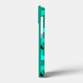 Art Deco Metallic Geometric - Peacock en Blauwgroe Case-Mate iPhone Case (Achterkant / Links)