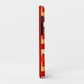 Art Deco Metallic Geometric - Red en Coral Case-Mate iPhone Case (Achterkant/links)