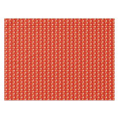 Art Deco Metallic Geometric - Red en Coral Tafelkleed (Voorkant (Horizontaal))