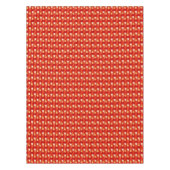 Art Deco Metallic Geometric - Red en Coral Tafelkleed (Voorkant)