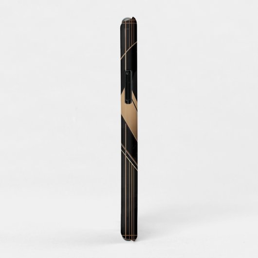 Art Deco Metallic Geometrische Elegantie Case-Mate iPhone Case (Achterkant/rechts)