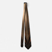 Art Deco Metallic Geometrische Elegantie Stropdas (Achterkant)