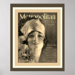 Art Deco Metropolitan Magazine 1920s Hoesje Poster<br><div class="desc">Mooie,  kleurrijke Art Deco-Poster voor de cover van het metropolitan tijdschrift in 1925.</div>