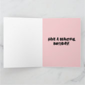 ART DECO MIAMI BEACH BIRTHDAY Wenskaart Kaart (Binnen)