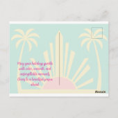 Art Deco Miami Beach Holiday Postcard Briefkaart (Achterkant)