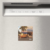 Art Deco Miami Beach Magneet (Insitu (Vaatwasser))