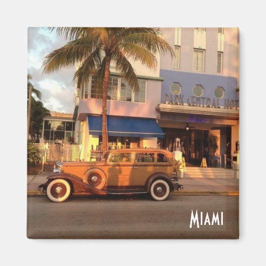 Art Deco Miami Beach Magneet (Voorkant)